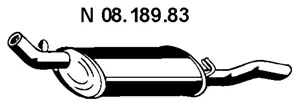Silencieux arrière EBERSPÄCHER 08.189.83