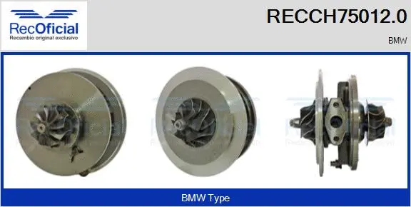 Groupe carter, turbocompresseur RECOFICIAL RECCH75012.0