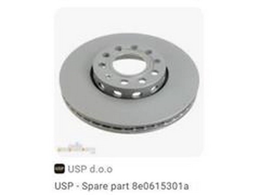 Disque de frein ZPY 8E0615301A