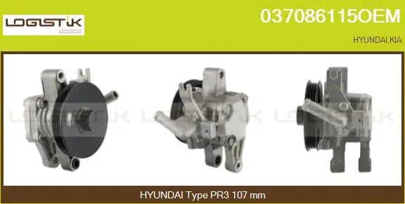 Pompe hydraulique, direction LGK 037086115OEM