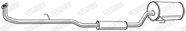 Silencieux arrière WALKER 22651