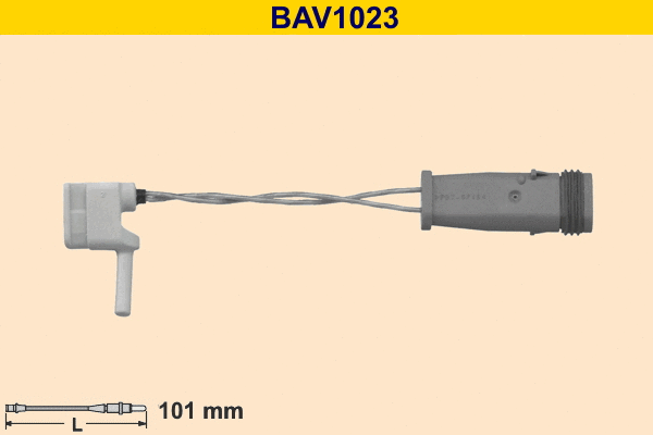 Contact d'avertissement, usure des plaquettes de frein BARUM BAV1023