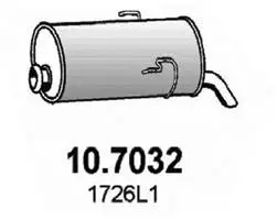 Silencieux arrière ASSO 10.7032