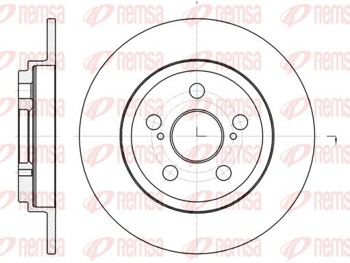 Disque de frein REMSA 61328.00
