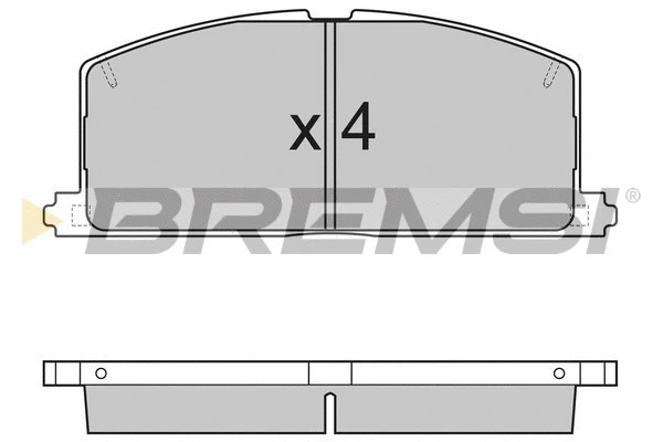 Kit de plaquettes de frein, frein à disque BREMSI BP2255