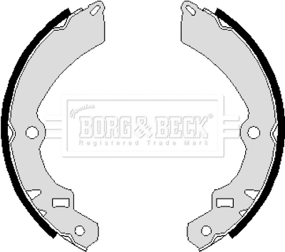 Jeu de mâchoires de frein BORG & BECK BBS6046