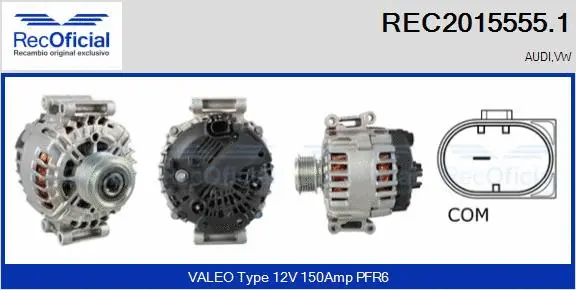 Alternateur RECOFICIAL REC2015555.1
