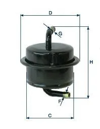 Filtre à carburant UNIFLUX FILTERS XB81