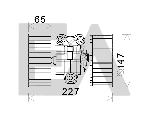 Moteur électrique, pulseur d'air habitacle EACLIMA 42A07005