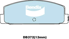 Kit de plaquettes de frein, frein à disque BENDIX-SEA DB372 GCT