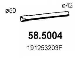 Tuyau d'échappement ASSO 58.5004