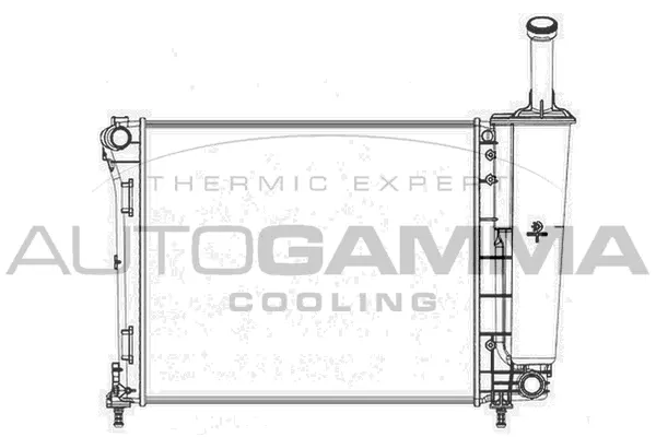 Radiateur, refroidissement du moteur AUTOGAMMA 104618