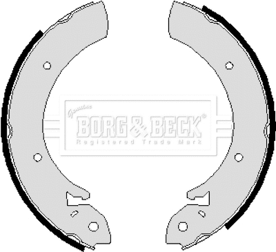 Jeu de mâchoires de frein BORG & BECK BBS6055