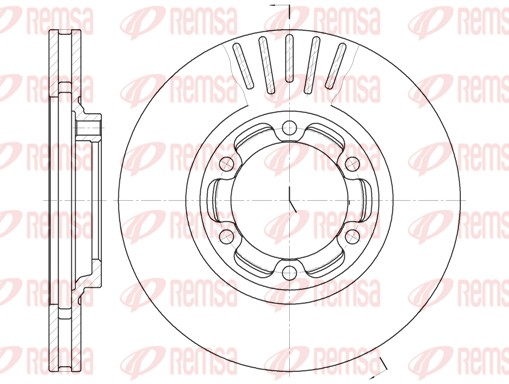 Disque de frein REMSA 61083.10