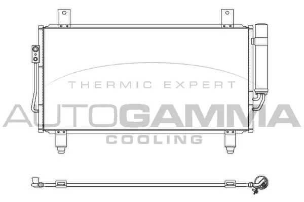 Condenseur, climatisation AUTOGAMMA 107360