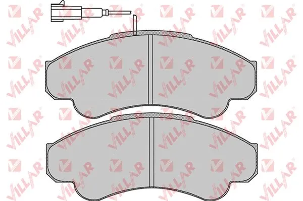 Kit de plaquettes de frein, frein à disque VILLAR 626.0967