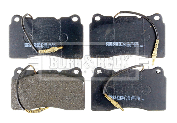 Kit de plaquettes de frein, frein à disque BORG & BECK BBP2192