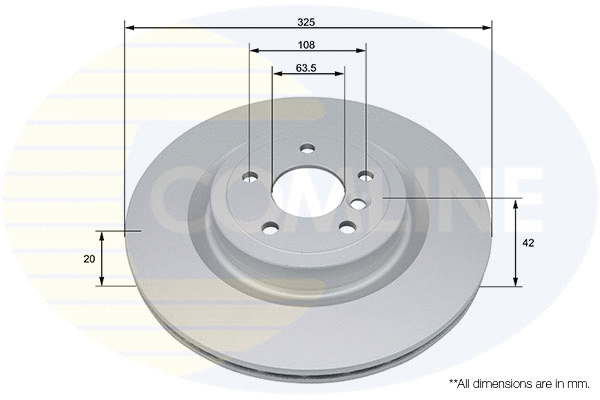 Disque de frein COMLINE ADC4065V