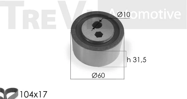 Kit de courroie crantée TREVI AUTOMOTIVE KD1075