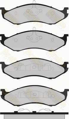 Kit de plaquettes de frein, frein à disque Brake ENGINEERING PA1322