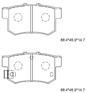 Kit de plaquettes de frein, frein à disque ASIMCO KD1702N