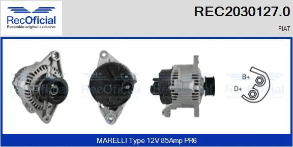 Alternateur RECOFICIAL REC2030127.0