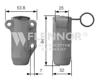 Amortisseur de vibrations, courroie crantée FLENNOR FD99021