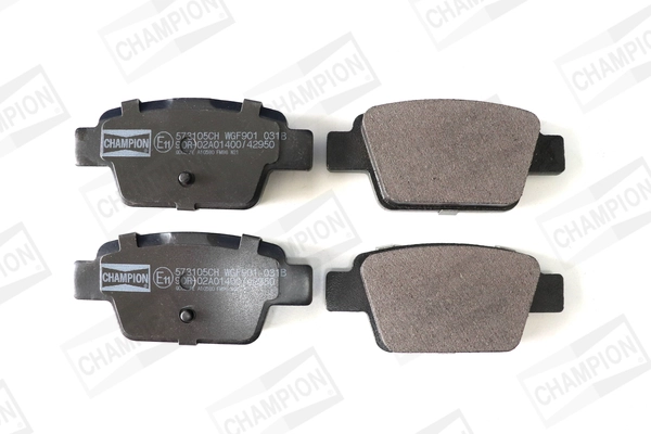 Kit de plaquettes de frein, frein à disque CHAMPION 573105CH