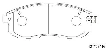 Kit de plaquettes de frein, frein à disque ASIMCO KD3773