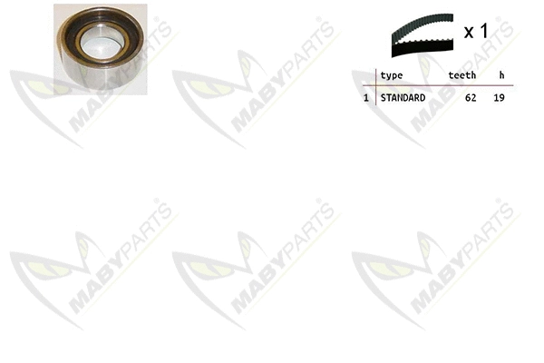 Kit de courroie crantée MABYPARTS OBK010443