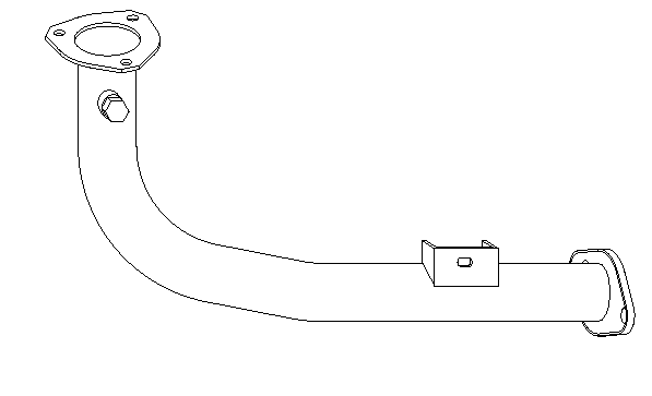 Tuyau d'échappement Vellerand 10722