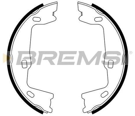 Jeu de mâchoires de frein, frein de stationnement BREMSI GF0349