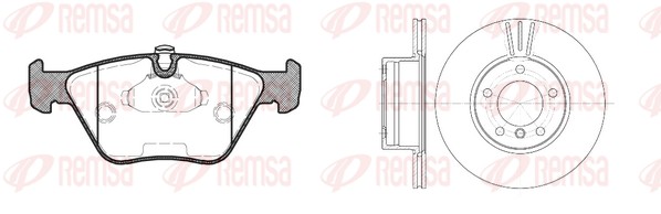 Kit de freins, frein à disques REMSA 8270.00
