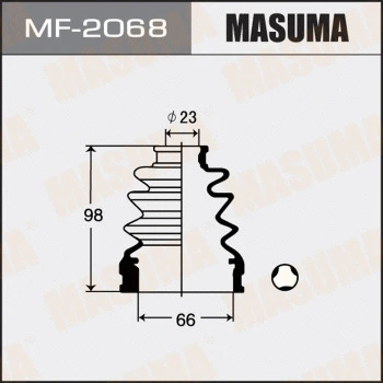 Jeu de joints-soufflets, arbre de commande MASUMA MF-2068