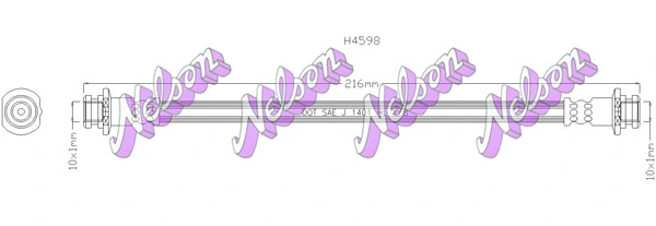 Flexible de frein KAWE H4598
