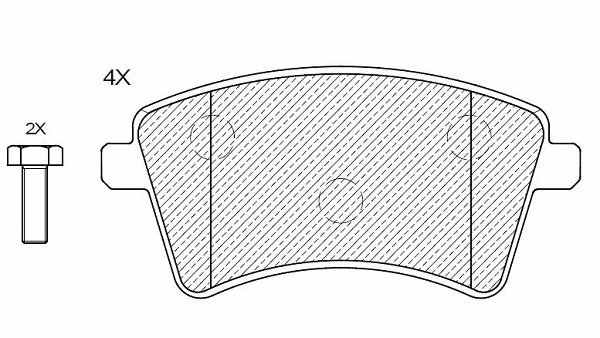 Kit de plaquettes de frein, frein à disque KLAXCAR FRANCE 24119z