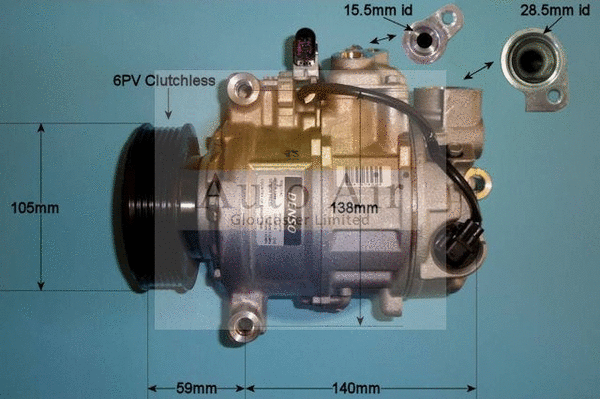 Compresseur, climatisation AUTO AIR GLOUCESTER 14-9721