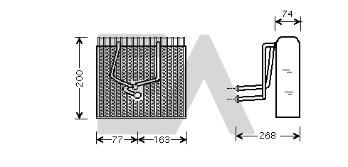 Évaporateur climatisation EACLIMA 43B60003