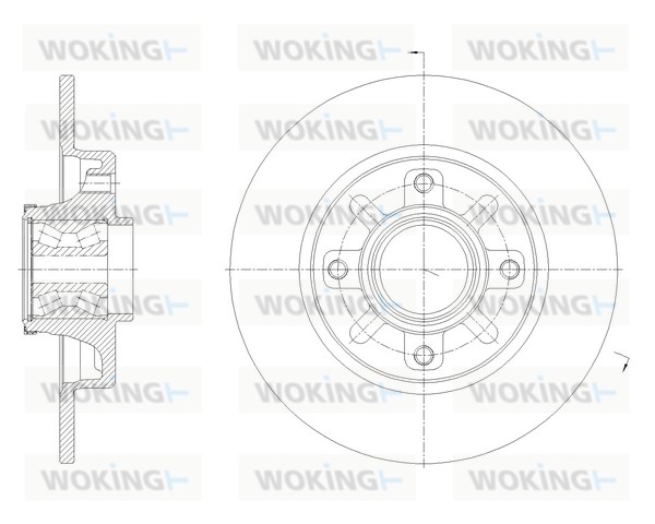 Disque de frein WOKING D62137.20