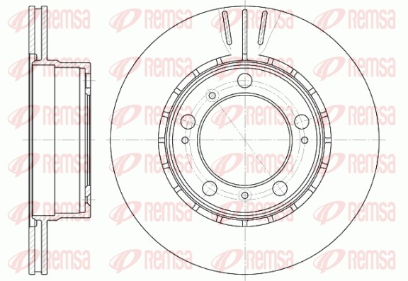 Disque de frein REMSA 61126.10