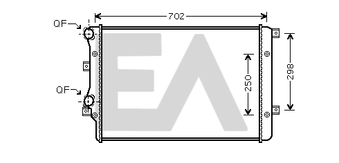 Radiateur, refroidissement du moteur EACLIMA 31R77108