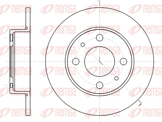 Disque de frein REMSA 62050.00