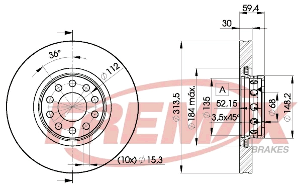 Disque de frein FREMAX BD-8015