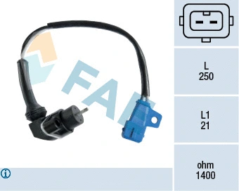Capteur d'angle, vilebrequin FAE 79081