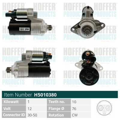 Démarreur HOFFER H5010380