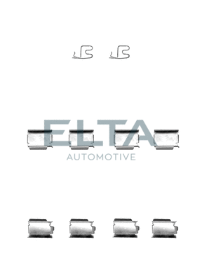 Kit d'accessoires, plaquette de frein à disque ELTA AUTOMOTIVE EA8522