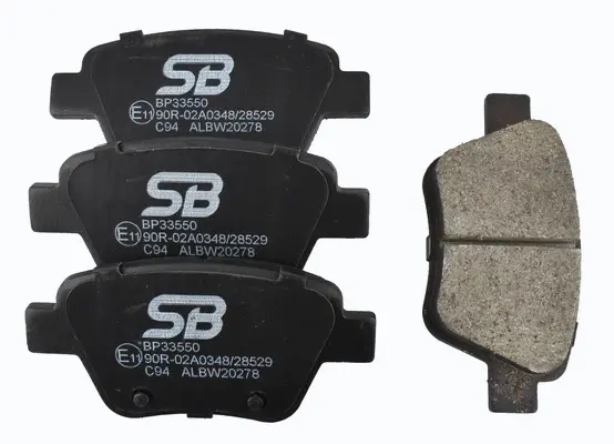 Kit de plaquettes de frein, frein à disque SB BP33550
