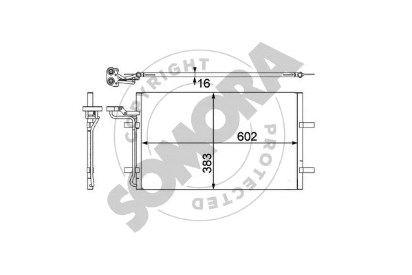 Condenseur, climatisation SOMORA 361460