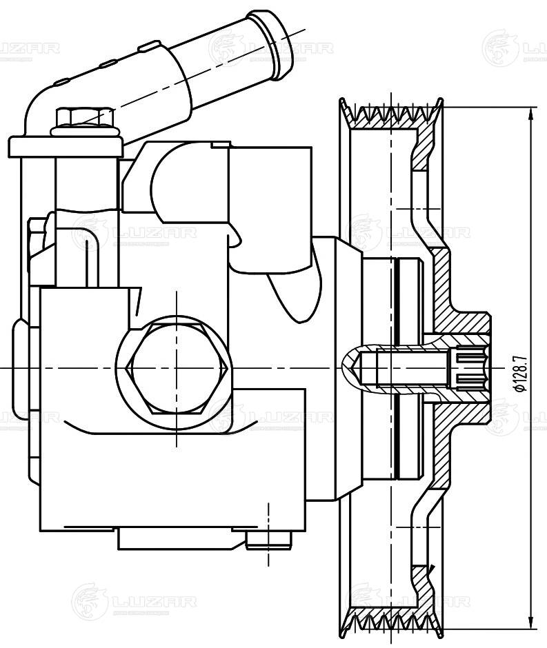 Pompe hydraulique, direction LUZAR LPS 1006