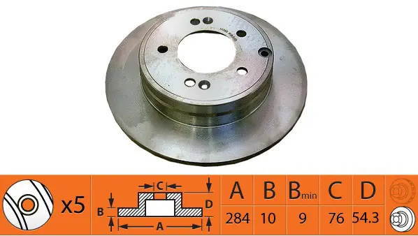 Disque de frein SB BR11127